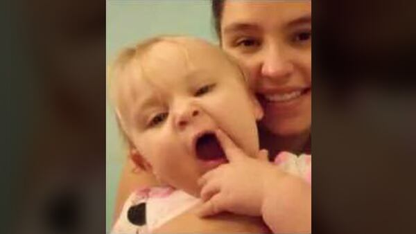 This undated photo provided by the Albuquerque Police Department shows 1-year-old Anastazia Zuber and her mother, 23-year-old Monique Romero. Authorities asked for help finding Anastazia and her family after police said her father claimed the infant drowned in a bathtub.