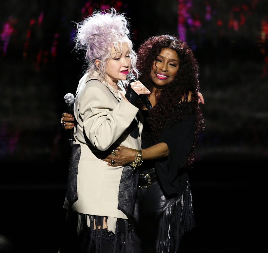 Chaka Khan and Cyndi Lauper