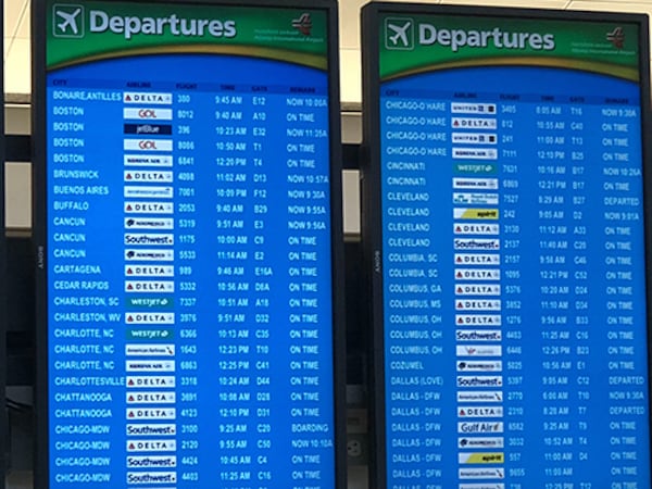 Airport operations at Hartsfield-Jackson International were returning to normal after security concerns halted flights earlier Saturday morning. (Photo: Chris Joyner/AJC)