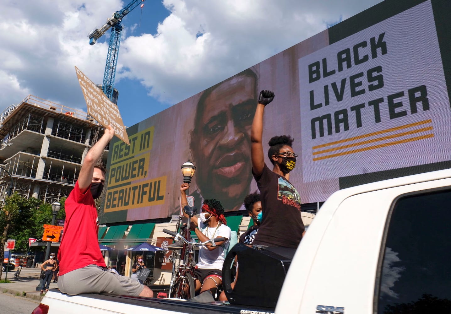 PHOTOS: Protesters gather in Atlanta over Friday’s police shooting