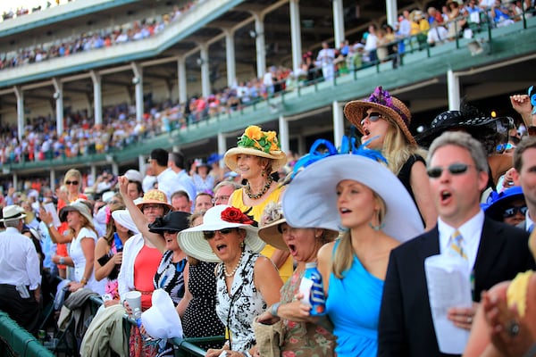 Horseracing fans cheer on their favorites at the Kentucky Derby in Louisville, Kentucky. 
(Courtesy of Go To Louisville)