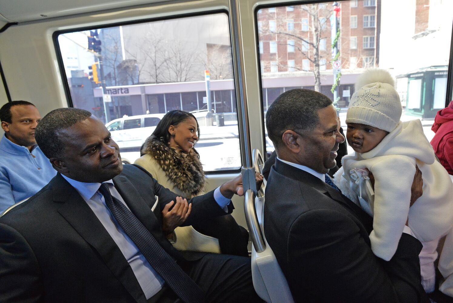 Atlanta streetcar takes its first ride