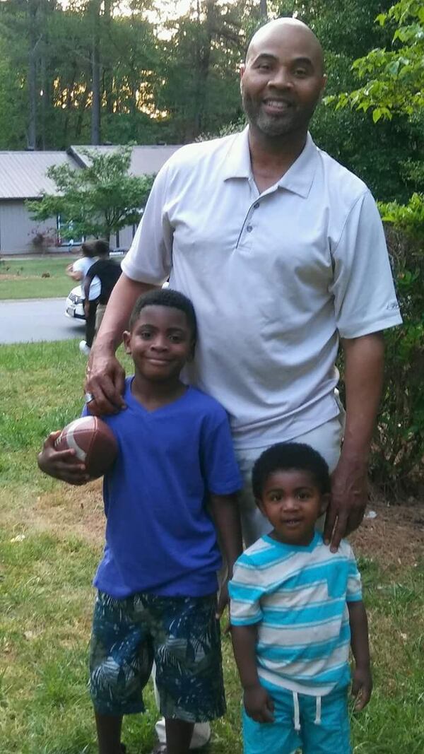 Georgia Tech great Robert Lavette with two of his grandchildren, Christian (left) and Eric Lavette. (Courtesy Robert Lavette)