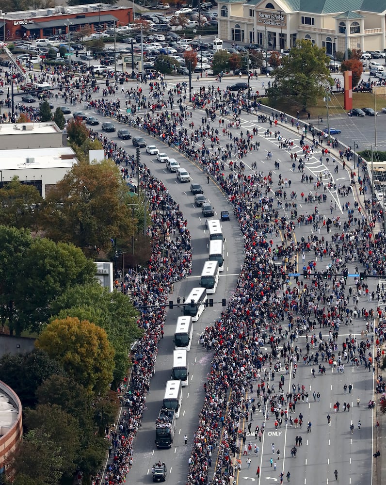 Braves baseball parade