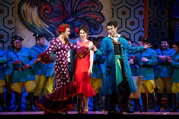 The cast of the Atlanta Opera's latest production, Rossini's "The Barber of Seville."