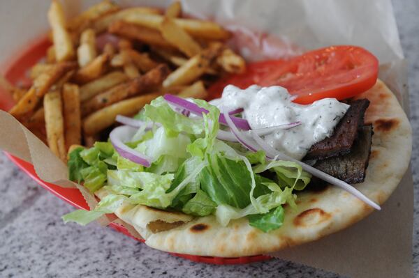  Classic Gyro Wrap at Kafenio in College Park. / AJC file photo