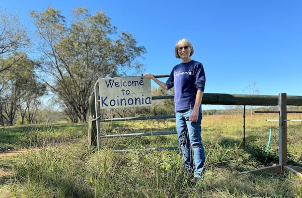 Sue Morrison, the hospitality coordinator at Koinonia Farm south of Americus, leads tours of the 575-acre spread in Sumter County. (Joe Kovac Jr./AJC)