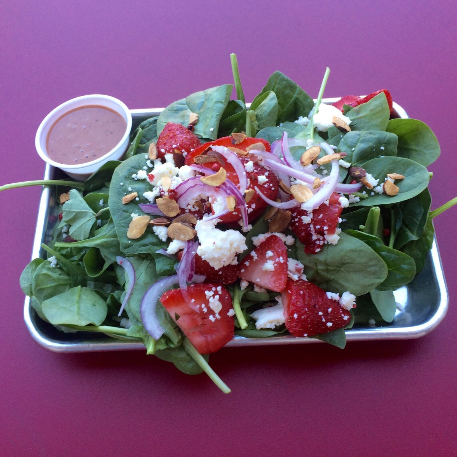 Want something on the lighter side? Try the Little Farmhouse Cafe’s strawberry and spinach salad. CONTRIBUTED BY WENDELL BROCK