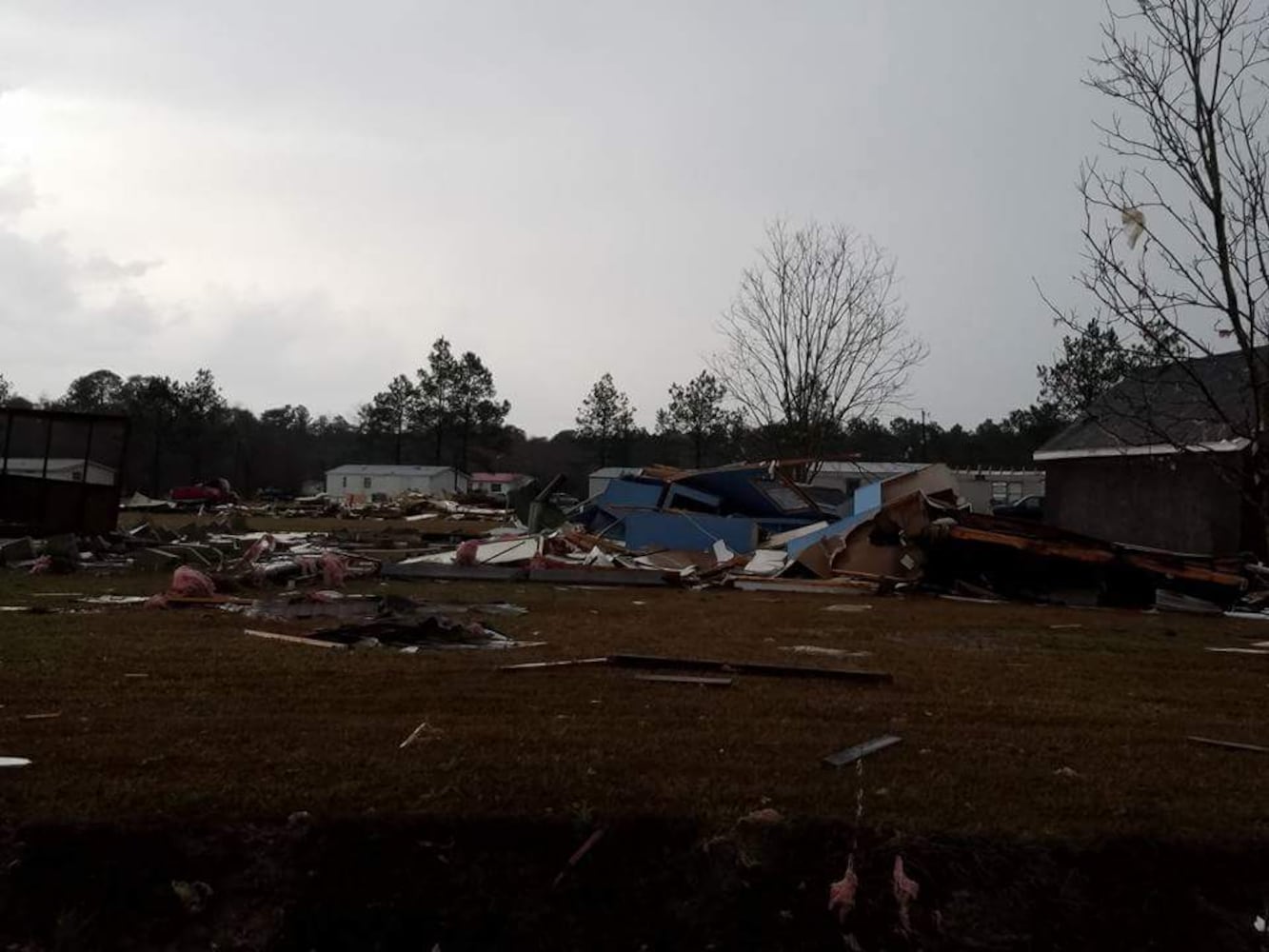 Strong storms moved through Georgia causing deaths and damage