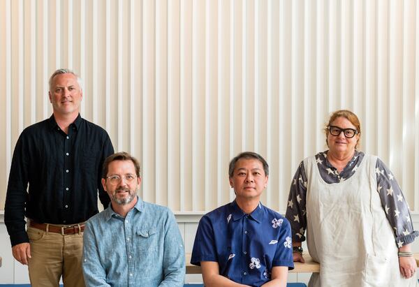 Left to right - Dan Jacobson, Tony Riffel, Steven Chan and Anne Quatrano at Pancake Social. CONTRIBUTED BY HENRI HOLLIS