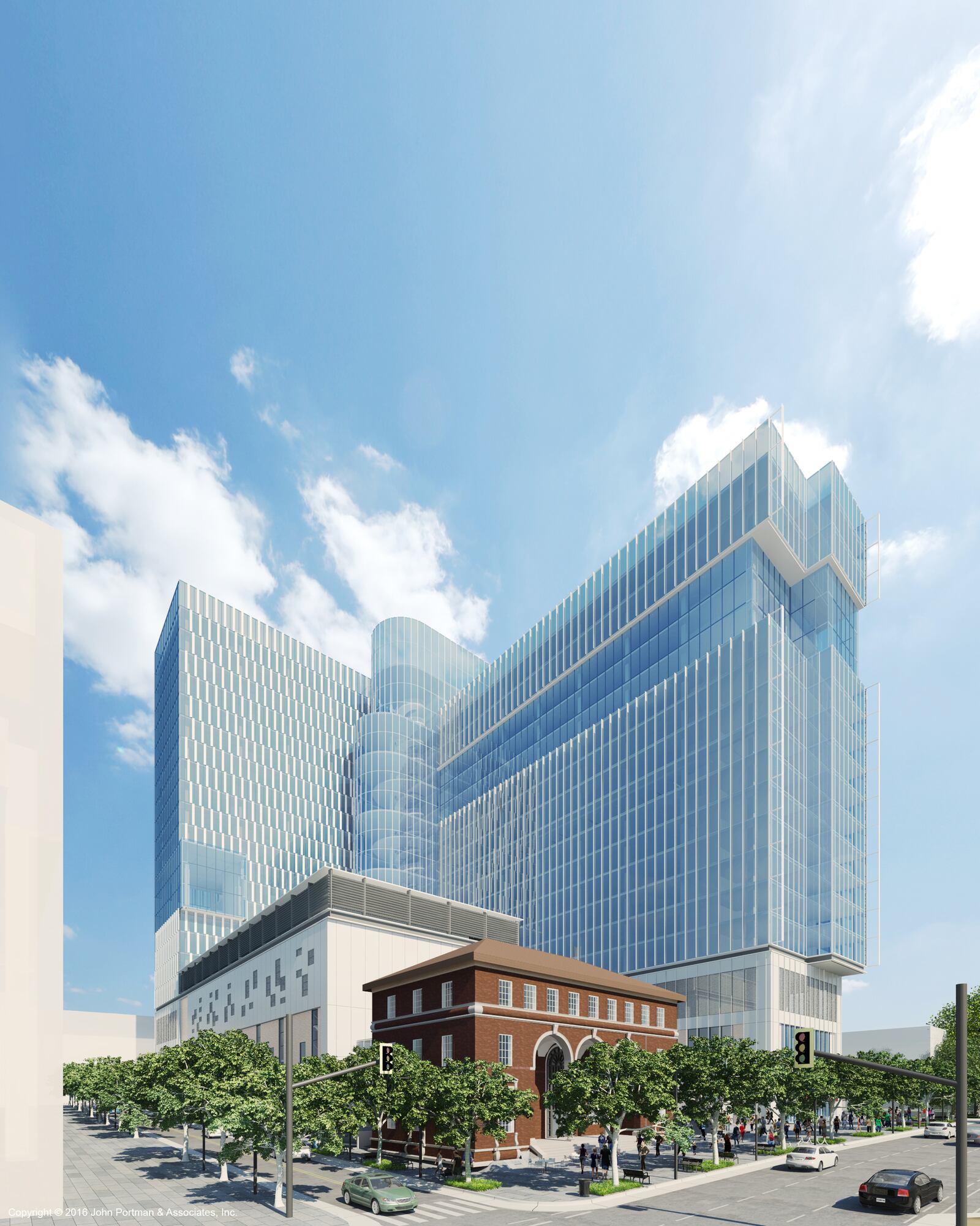 Coda, to be developed by Portman, will be the second phase of Midtown Atlanta’s popular Technology Square. Georgia Tech will occupy about half of the building, with the rest of the office space geared to major technology companies and startups. Source: John Portman & Associates.