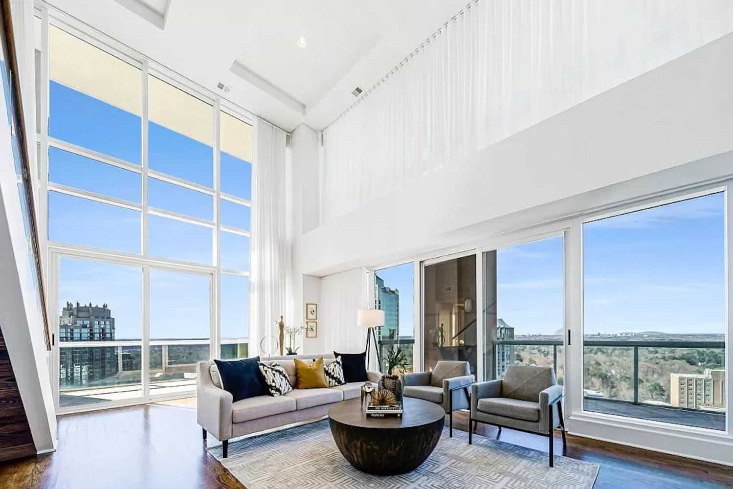 This $1.49 million Buckhead penthouse offers views of Atlanta’s skyline