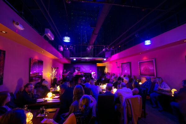 A  view of The Velvet Note in Alpharetta, as jazz singer and pianist, Freddy Cole performs on Saturday, March 3, 2018. PHOTO / JASON GETZ