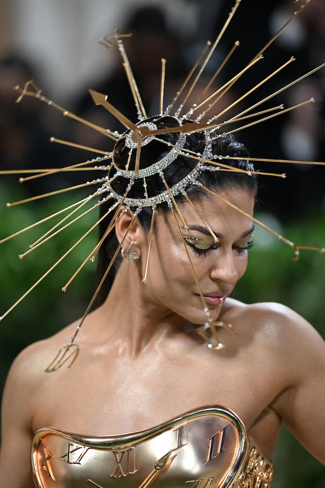 Sabrina Harrison at the Metropolitan Museum of Art's Costume Institute benefit gala in New York, May 6, 2024. (Nina Westervelt/The New York Times)