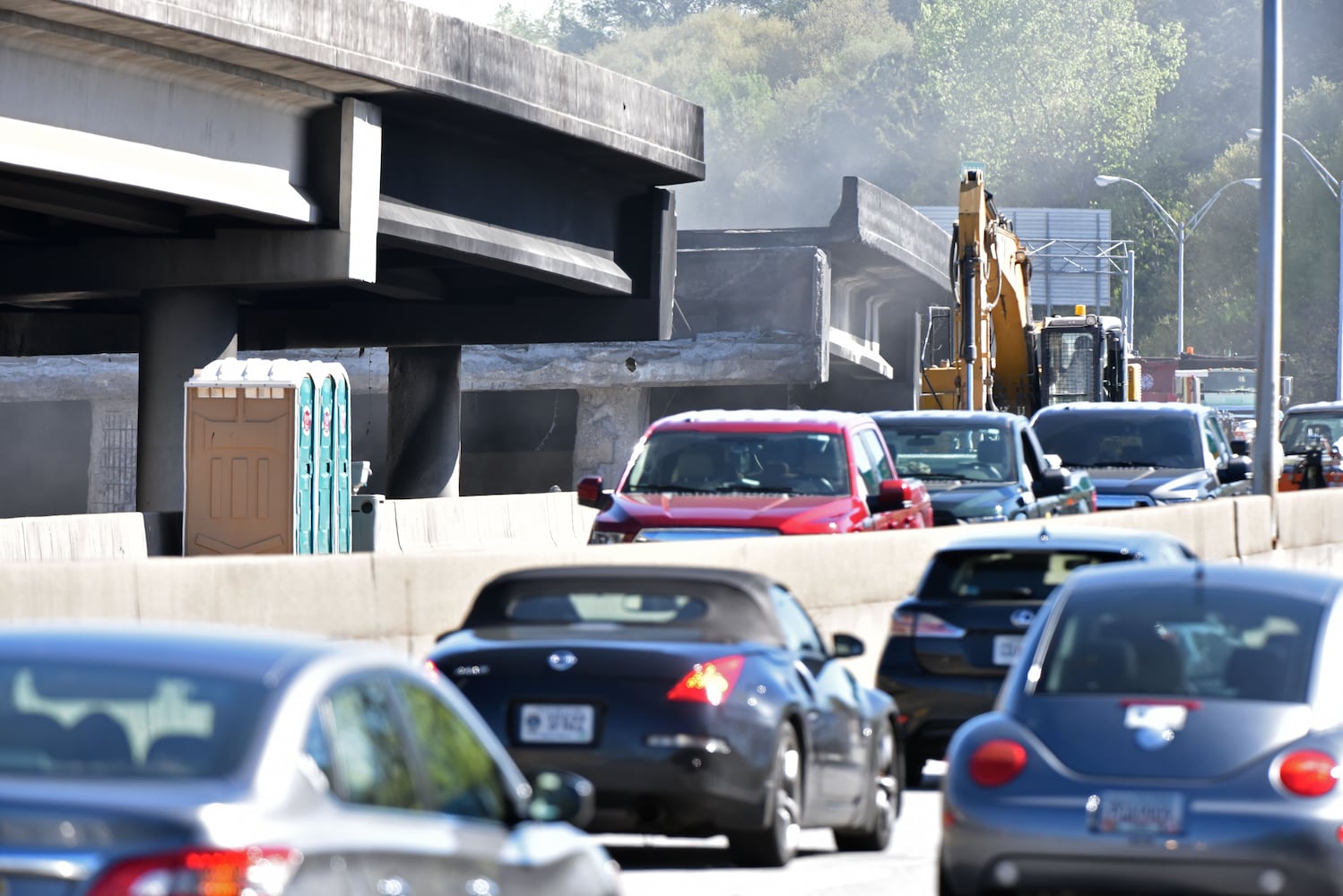 PHOTOS: When Atlanta’s I-85 caught fire, collapsed on March 30, 2017