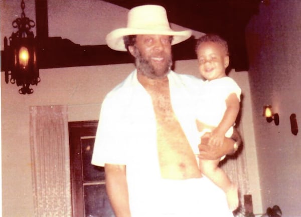 Actor Whitman Mayo and his infant son Rahn Mayo, circa 1976.  Whitman Mayo, who taught drama at Clark Atlanta University, starred in "Sanford and Son" as Grady Wilson. Rahn Mayo went on to become a member of the Georgia House of Representatives. Courtesy of Rahn Mayo