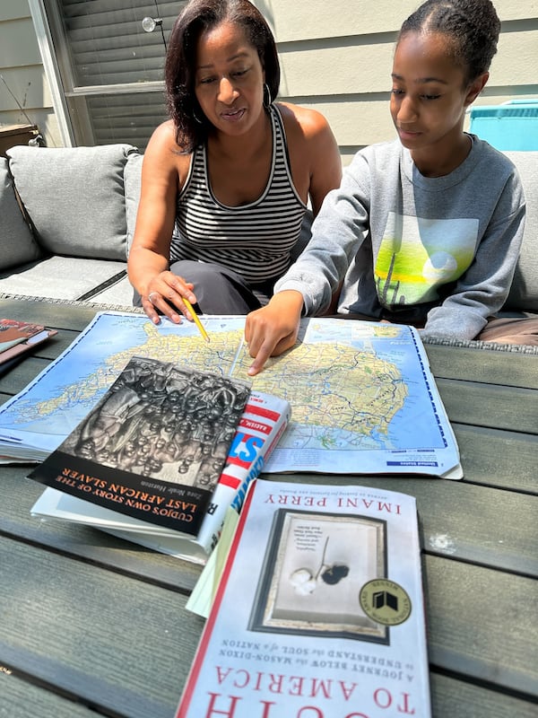 AJC columnist Nedra Rhone and her 12-year-old daughter, Layla, are taking a five-day road trip beginning Juneteenth. They will visit five Black history museums in three states to understand how Black history is being preserved and depicted in the South.  MIGUEL MARTINEZ / MIGUEL.MARTINEZ@AJC.COM