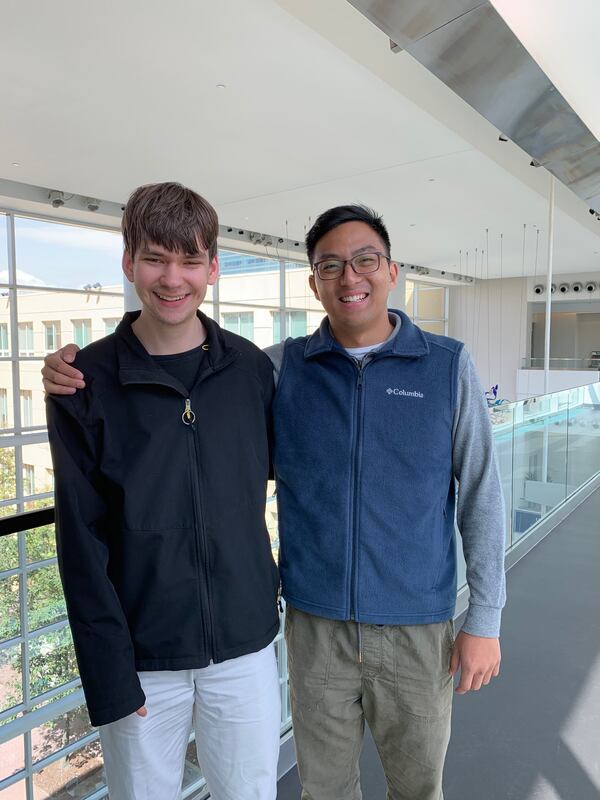 Kurt with Daniel Lee. Lee said he and Kurt will be lifelong friends, adding he’s determined to make Kurt an Atlanta Hawks fan so they can go to games together. 