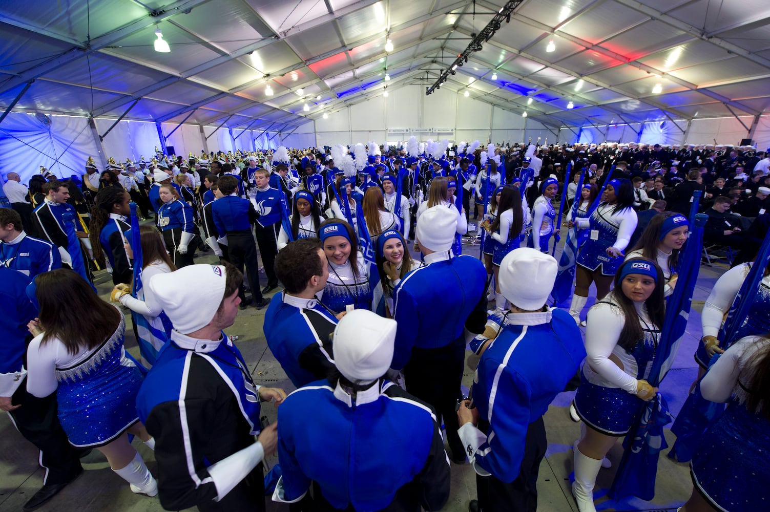 Georgia State University marching band on the national stage