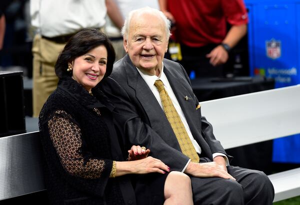 Gayle Benson has given millions of dollars to Catholic institutions in the New Orleans area, and the archbishop is a regular guest of hers at games and charitable events for the church.