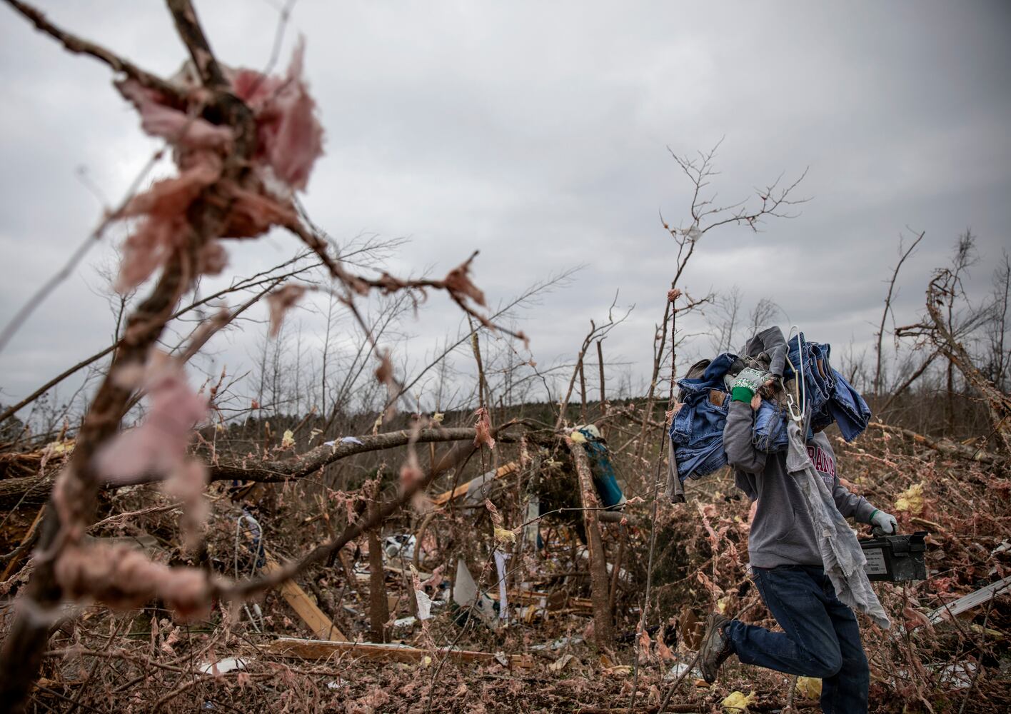 Photos: Tornadoes leave path of death, destruction in parts of Southeast