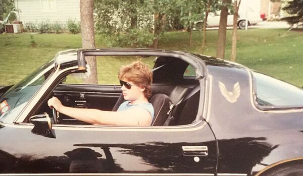 A young Joe Gransden in his beloved Trans Am, circa 1988.