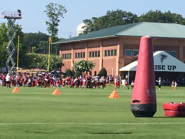 First day of practice at Falcons training camp. (By D. Orlando Ledbetter/Dledbetter@ajc.com_)