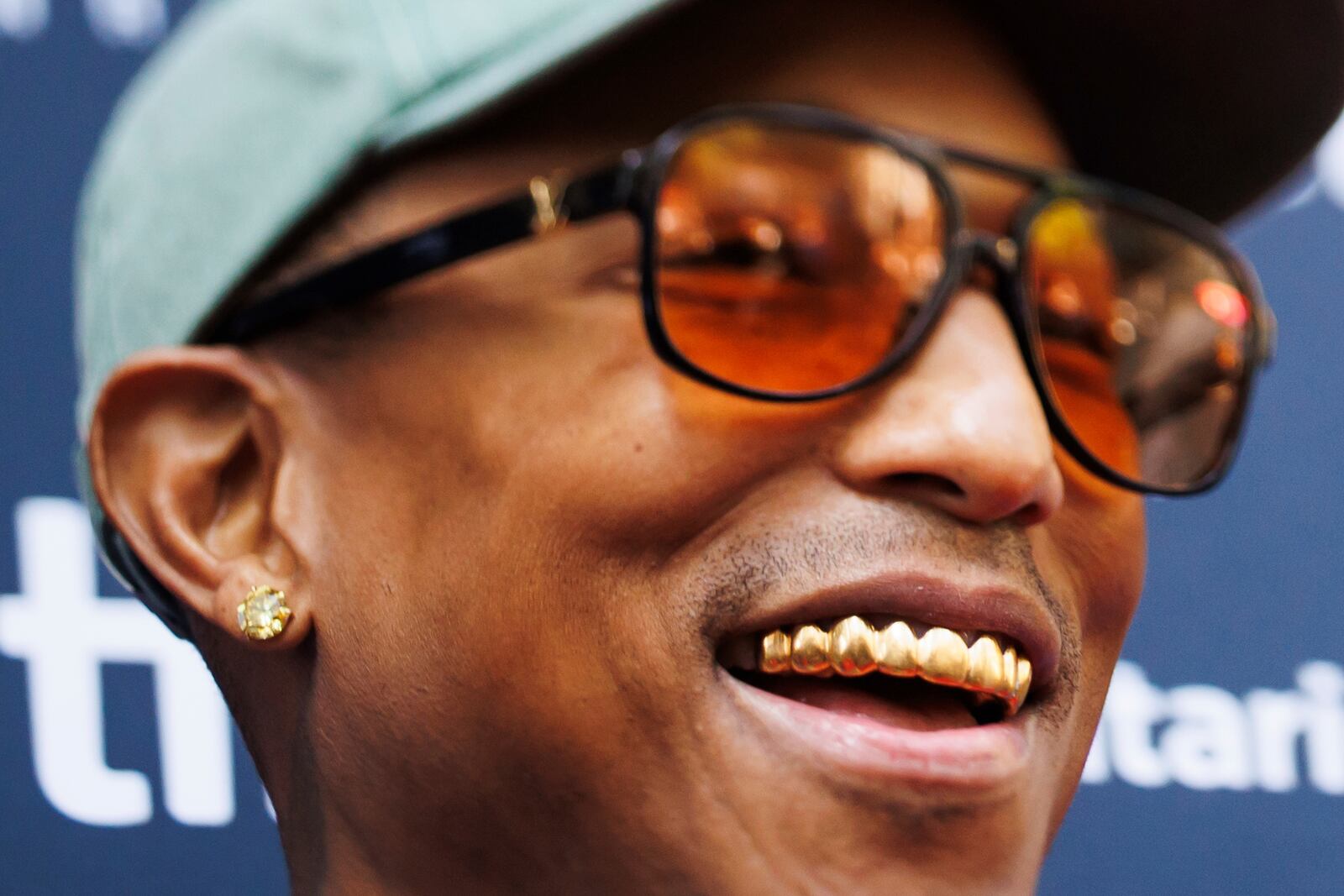 Pharrell Williams arrives on the red carpet for the premiere of 'Piece by Piece' at the Princess of Wales Theatre during the Toronto International Film Festival in Toronto, Tuesday, Sept. 10, 2024. (Cole Burston/The Canadian Press via AP)