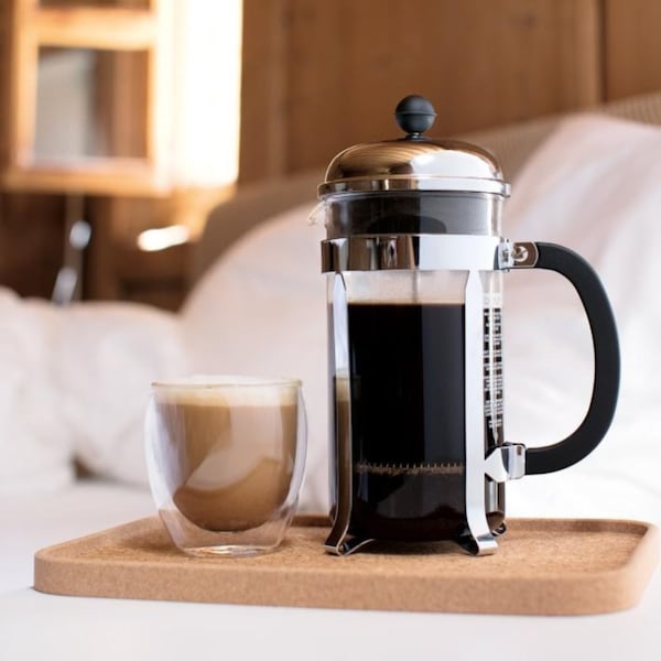 French press coffee maker. Courtesy of Bodum Chambord