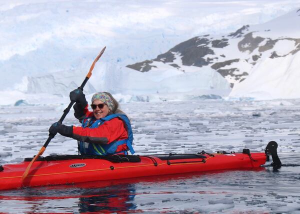 Bonita Armstrong, 73, visited her seventh continent, Antarctica, in December.