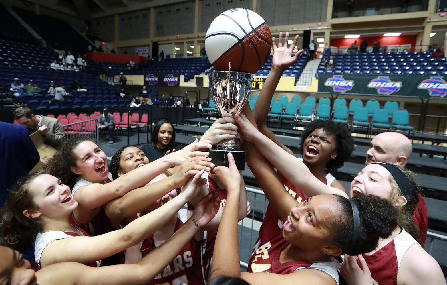 Photos: High school basketball teams sew up state titles