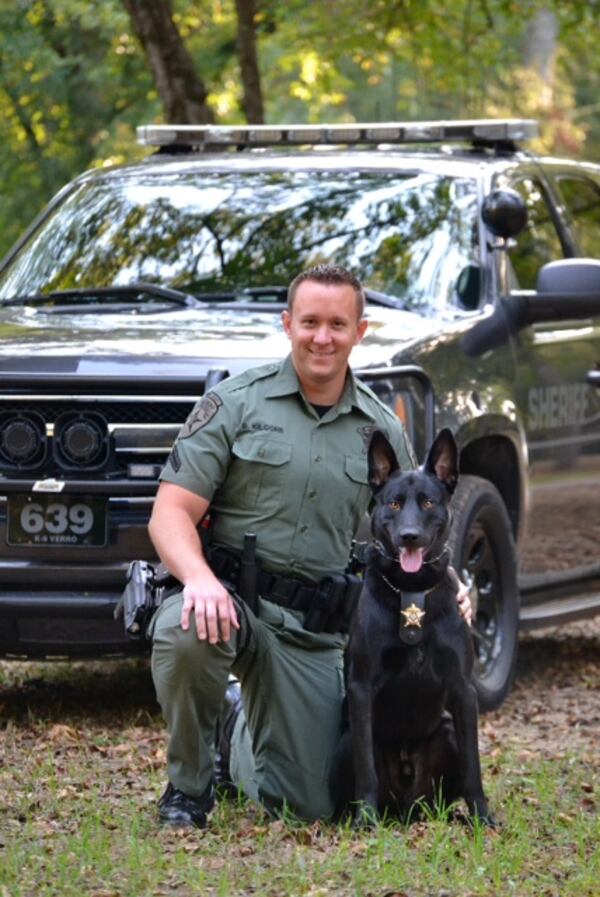 K-9 Verro and his handler, Cpl. Brandon Kilgore.