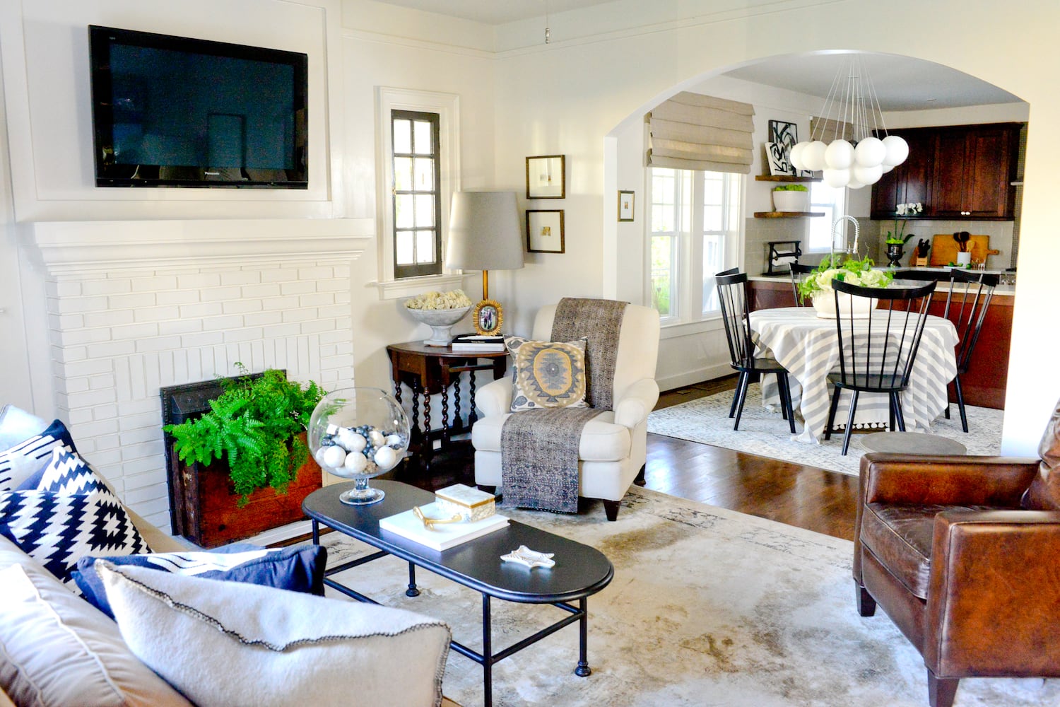 Smyrna bungalow from the 1920s freshened up with global chic