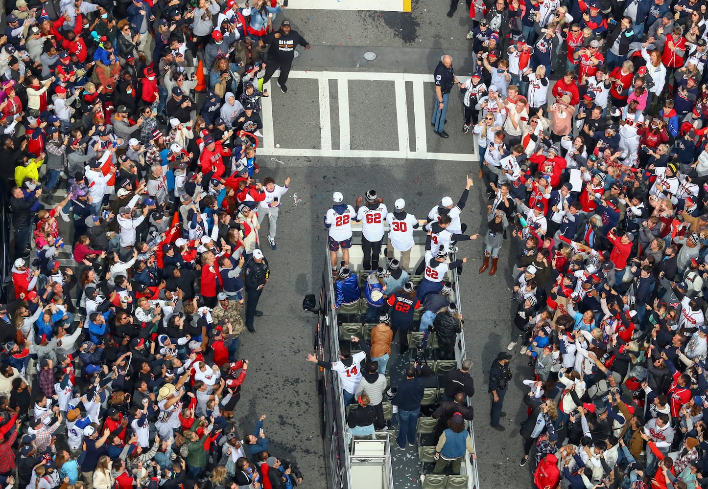 Braves baseball parade