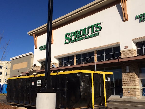 Sprouts Farmers Market is building a new location on Scott Boulevard near Decatur in DeKalb County. Progress is shown Thursday, Jan. 26.