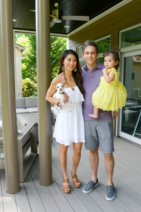 Vivian and Benjamin Lee bought a derelict 1940s home in 2014 for its half-acre lot and Midtown location. In 2016, the couple built a 3,200-square-foot modern dream home on the lot, where they now live with their 1-year-old daughter, Siena, and Chihuahua, Bodie. Vivian Lee is a journalist, and Benjamin Lee is an attorney.