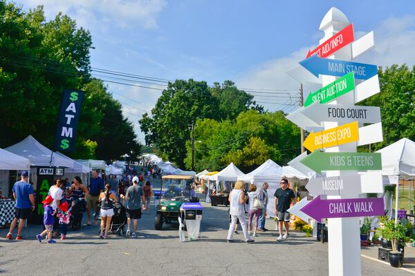 The Sandy Springs Festival brings more than 20,000 people together for live entertainment, 10K and 5K races and a pet parade. This year’s festival will be held Sept. 22-23. CONTRIBUTED