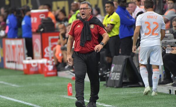 A key to Atlanta United's success: Having Tata Martino coaching on the sideline. (HYOSUB SHIN / HSHIN@AJC.COM)