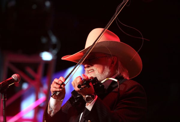 Singer Charlie Daniels performs at the Georgia Music Hall of Fame event at the Cobb Energy Performing Arts Centre on Sunday, Oct. 14, 2012.