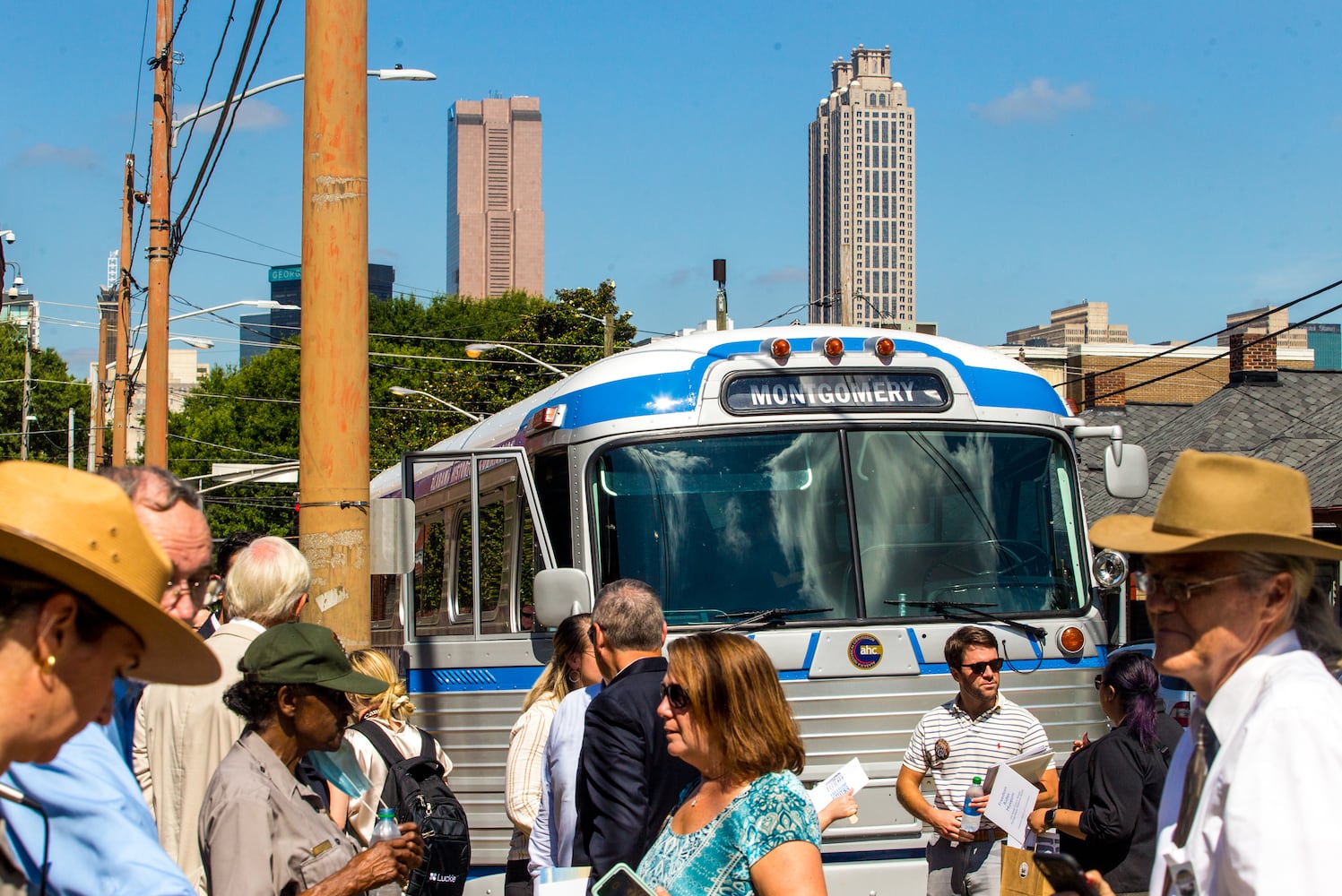 Freedom Riders bus replica at MLK home