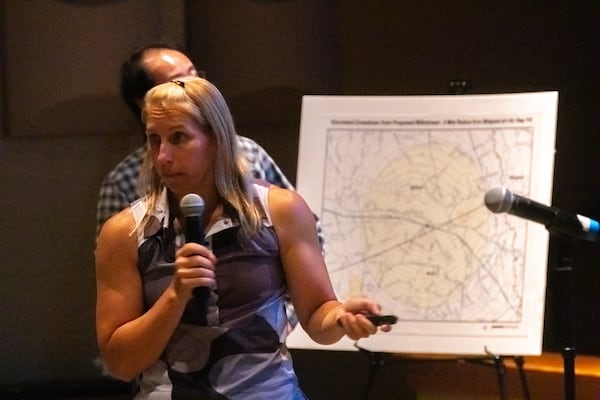 State geologist Christine Voudy presented research to Bulloch County residents earlier this month.