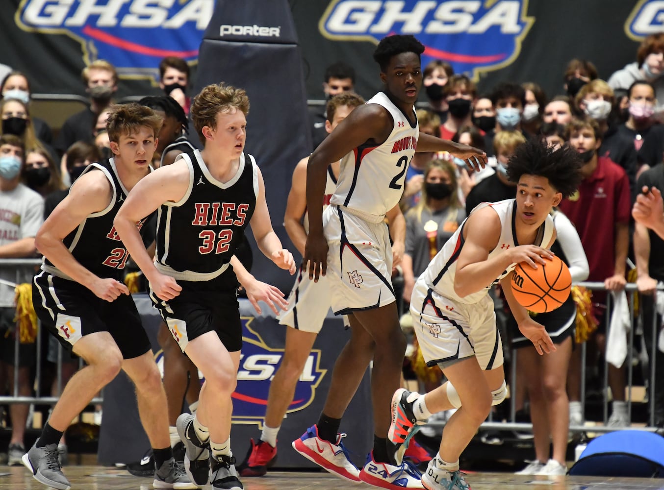 State basketball finals : Class A Private boys -- Holy Innocents vs. Mt. Pisgah