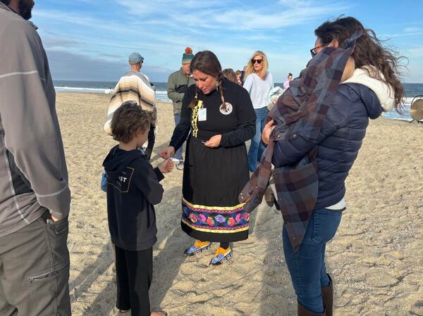 The opening ceremony on Tybee Island for Whale Week 2023.