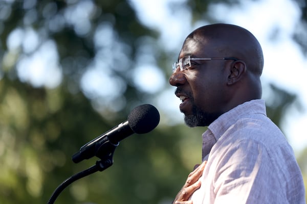 U.S. Senator Raphael Warnock, a Georgia Democrat, teamed up with Sen. John Kennedy, a Louisiana Republican, on a bill to help veterans with health care concerns. (Jason Getz / Jason.Getz@ajc.com)