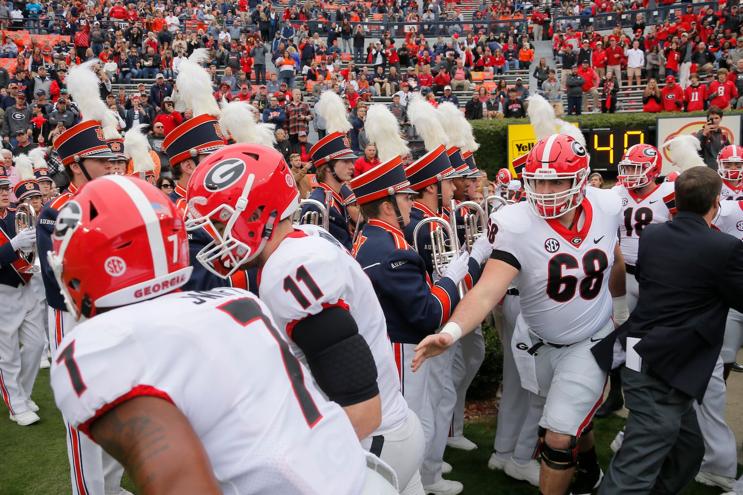 Photos: Bulldogs battle Auburn, seek 10-0 record