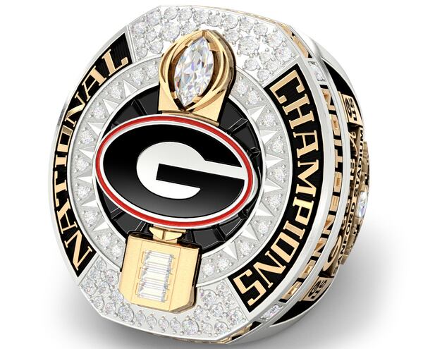 Designed by Georgia's seniors and made by Minnesota-based jeweler Jostens. (UGA Athletics)