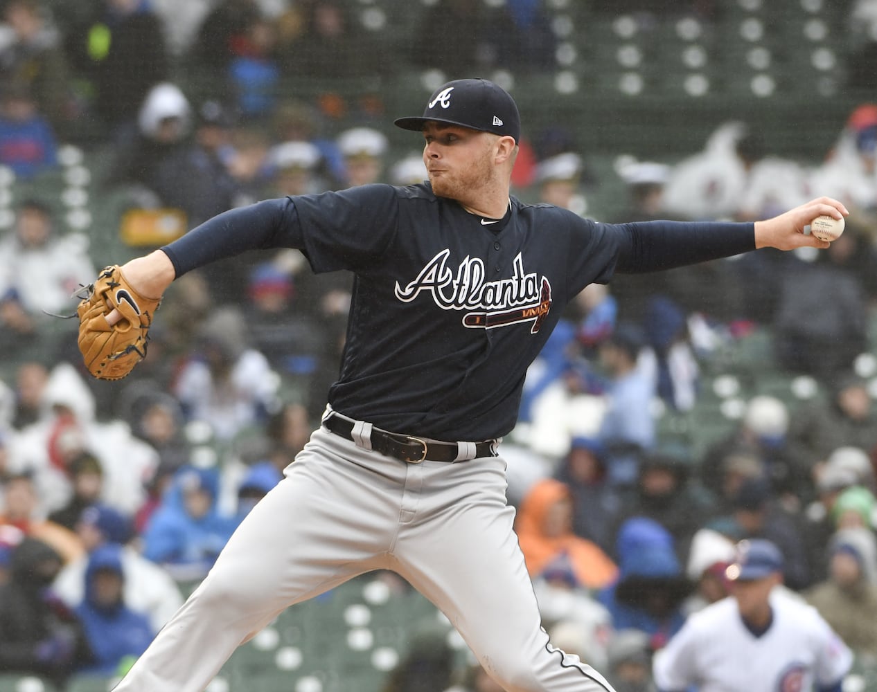 Photos: Braves battle the Cubs in cold Chicago