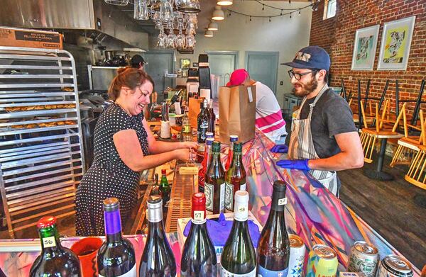 Chef Jarrett Stieber (right) with general manger/bar manager Kate Flowe at Little Bear. CONTRIBUTED BY CHRIS HUNT PHOTOGRAPHY