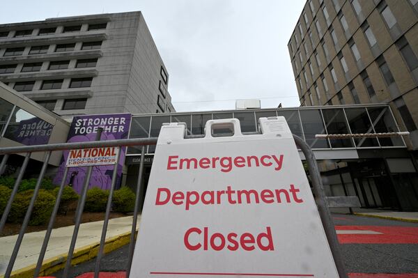 Exterior of Wellstar Atlanta Medical Center, which closed 6 months ago, Wednesday, April 26, 2023, in Atlanta. Wellstar closed Atlanta Medical Center on Nov. 1, 2022. Wellstar has said it closed the AMC hospitals for financial reasons, despite millions spent on improvements. (Hyosub Shin / Hyosub.Shin@ajc.com)