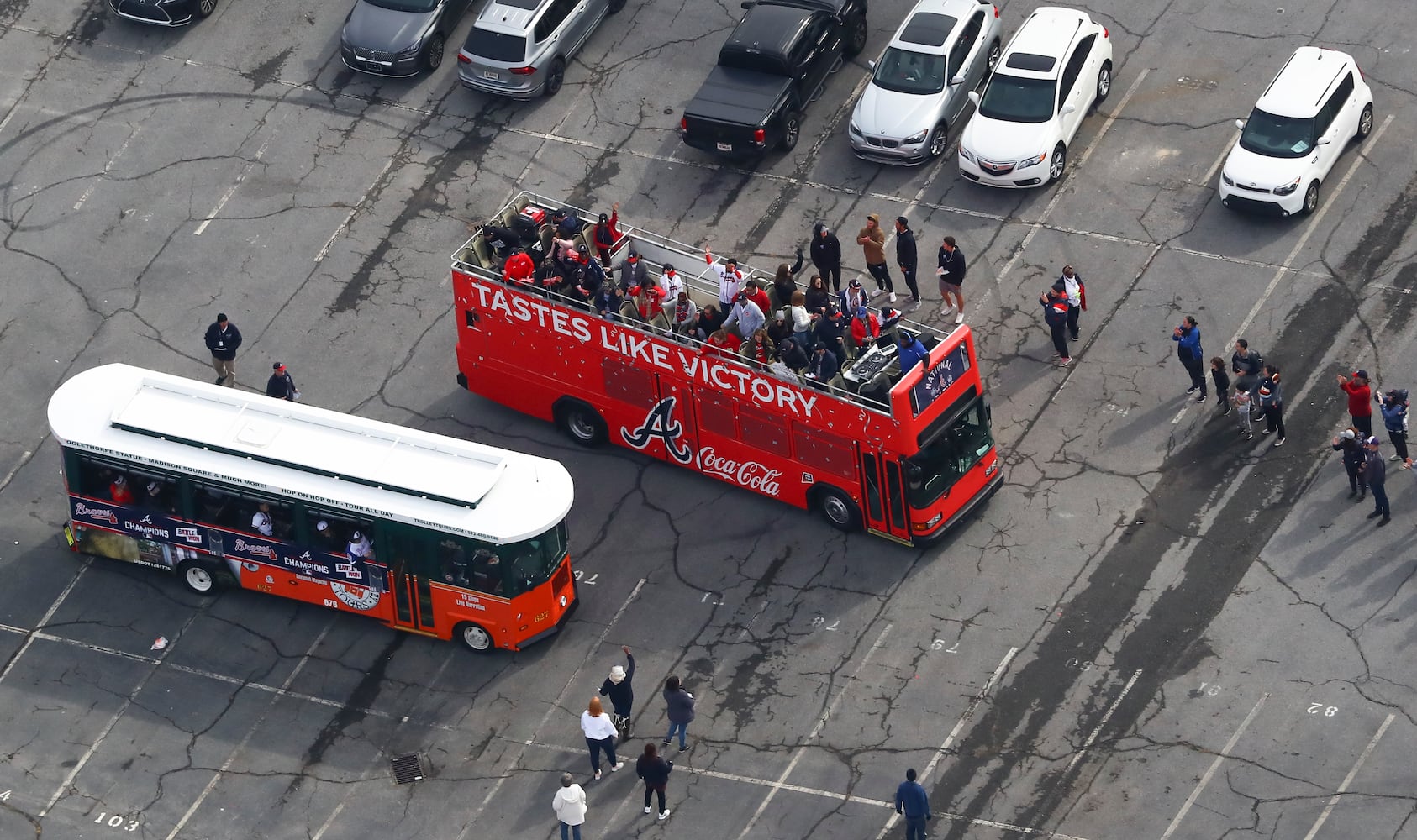 Braves baseball parade